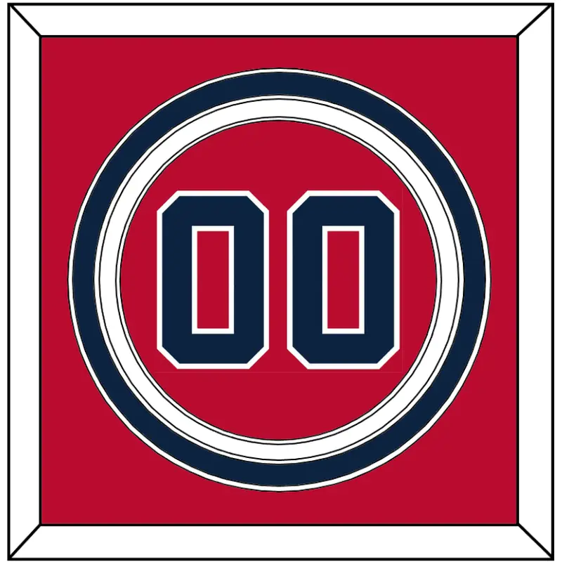 Atlanta Number - Alternate Home Red - Triple Mat 2