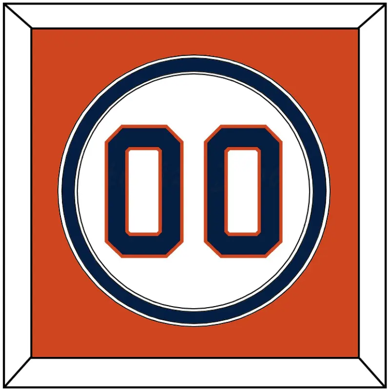 Houston Number - Home White - Double Mat 3