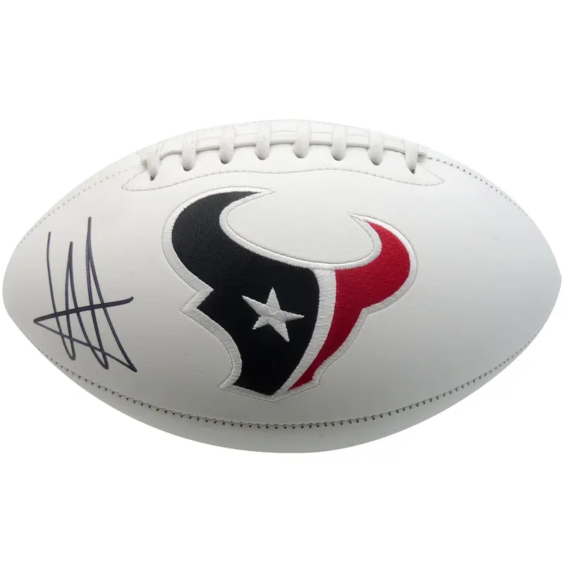 Will Anderson Autographed Houston Texans Logo Football - Fanatics