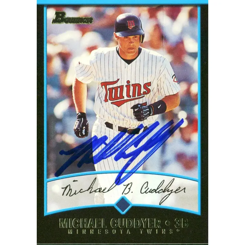 Twins Michael Cuddyer Authentic Signed Card 2001 Bowman RC #259 w/ COA