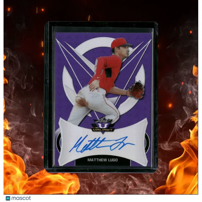 2019 Leaf Valiant Matthew Lugo Purple Auto 2/15 #BA-ML2