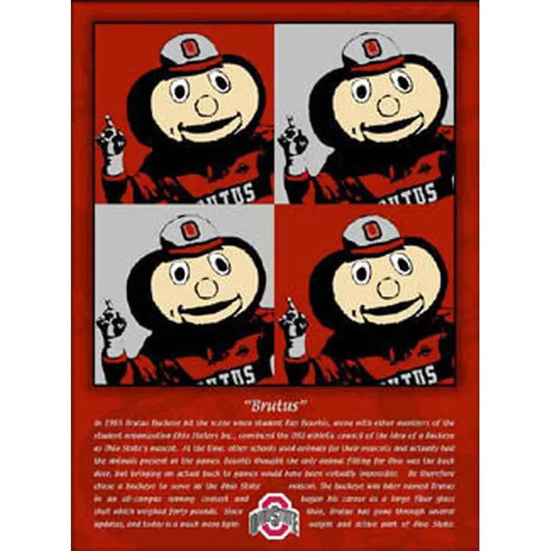 The History of Brutus (Ohio State Buckeyes) Poster - My Team Prints