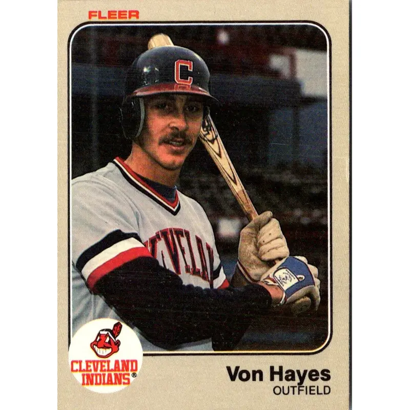 1983 Fleer Von Hayes #412