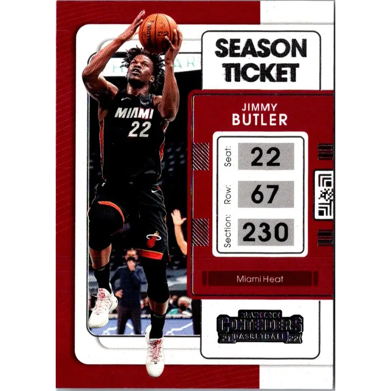 2021 Panini Contenders Game Ticket Red Jimmy Butler #53