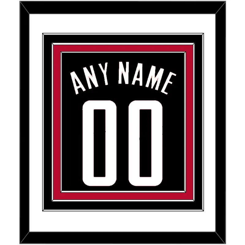 Houston Name & Number - Black Statement - Triple Mat 1