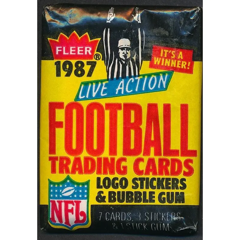 1987 Fleer Football Unopened Wax Pack