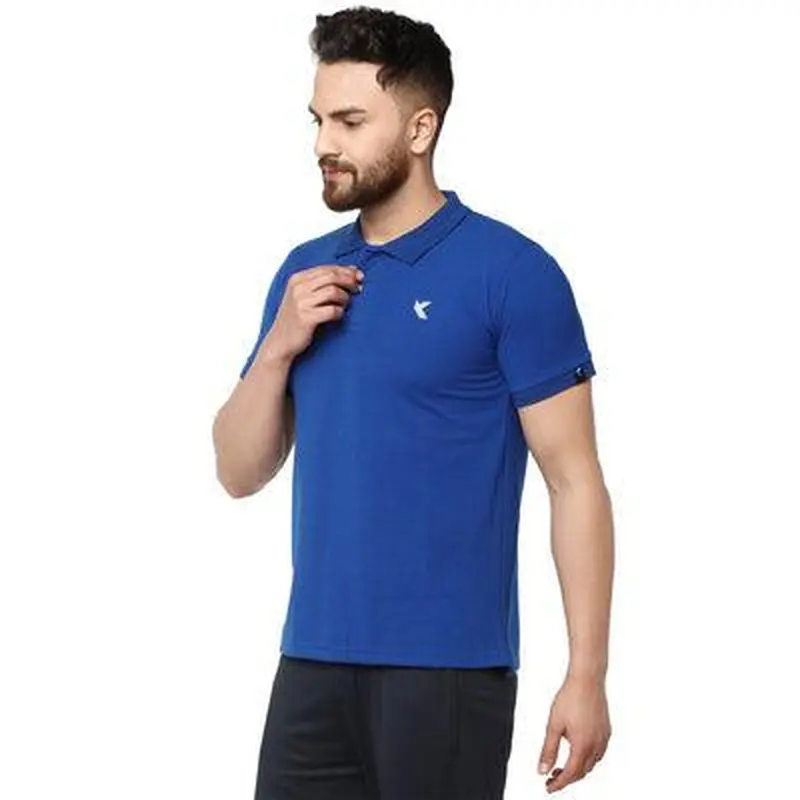 Kronos Slim Fit Cotton Polo | Men's | Royal Blue | KIBI Sports