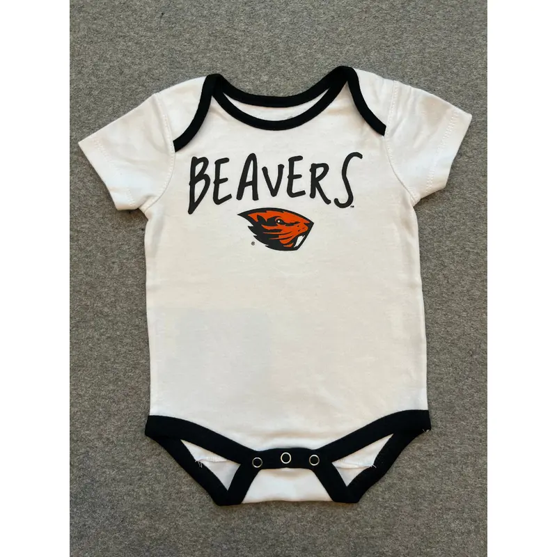 White Oregon State Beavers Onesie
