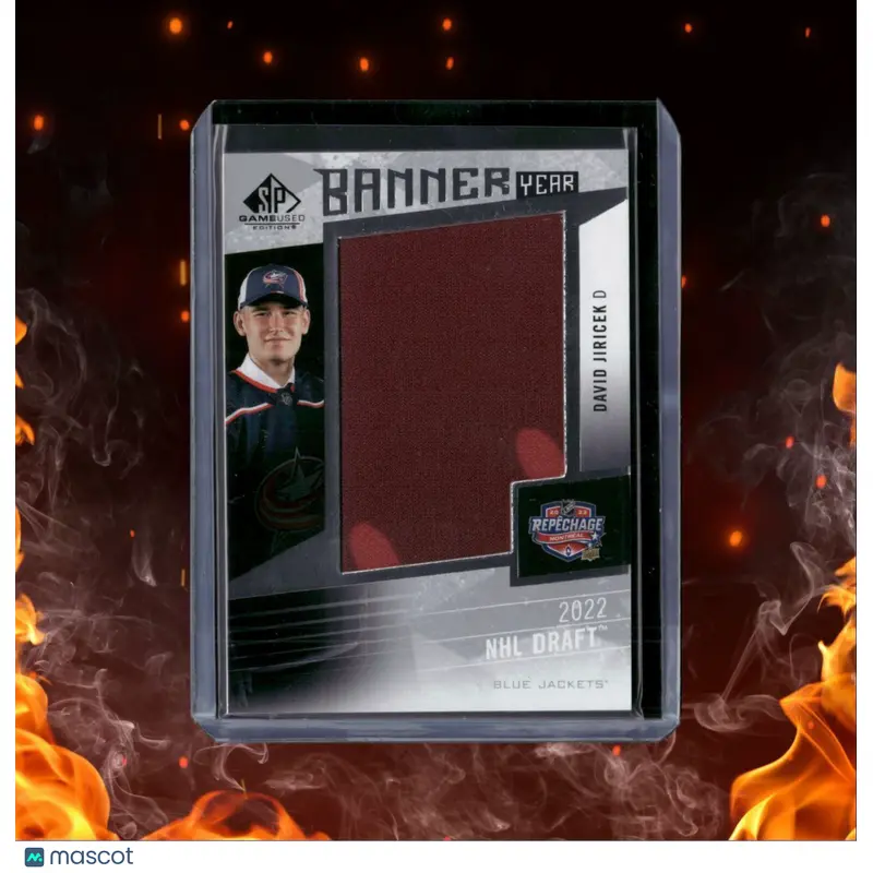 2023-24 SP Game Used David Jiricek Banner Year 2022 Draft #BYDR-DJ