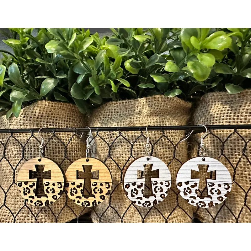 Cut Out Leopard Cross