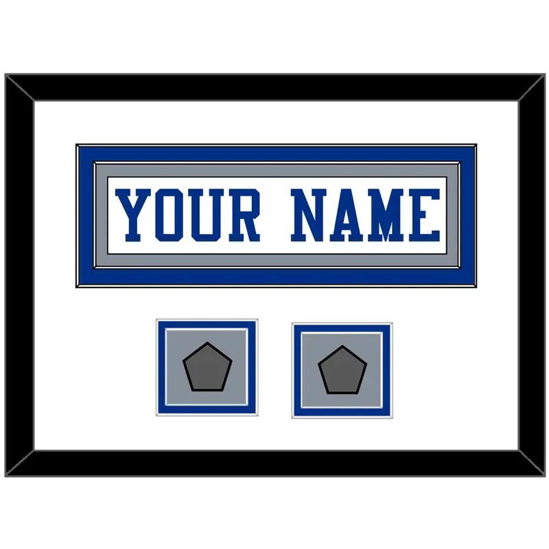 Dallas Nameplate & 2 Super Bowl Jersey Patches - White Jersey - Double Mat 3