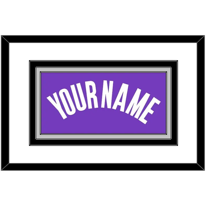 Sacramento Name - Road Purple (2014-2016) - Triple Mat 1