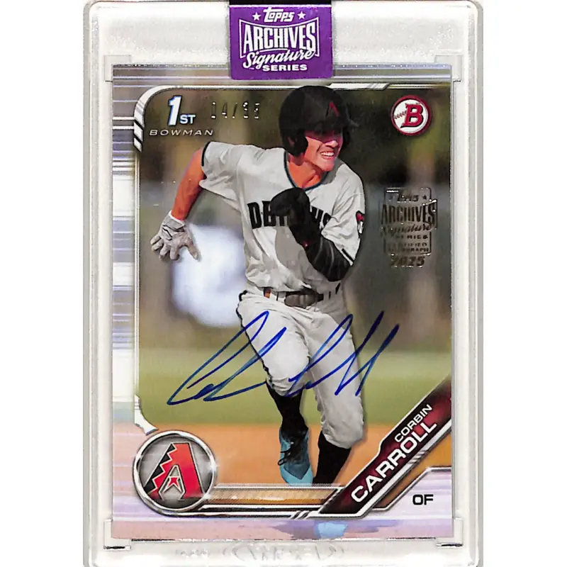 Corbin Carroll 2025 Topps Archives Signature Series #4/35 2019 Bowman