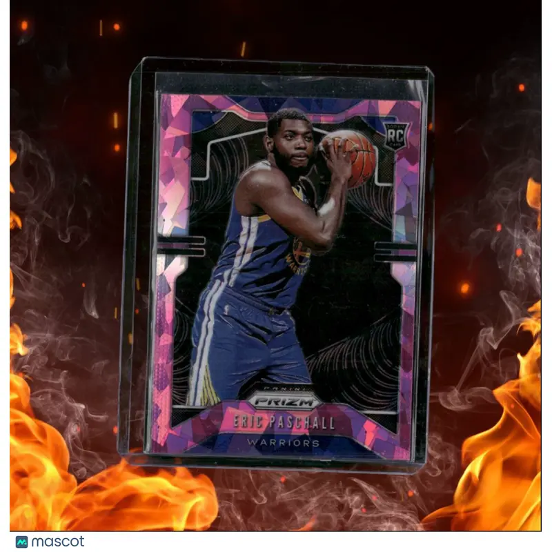 2019-20 Panini Prizm Eric Paschall Pink Cracked Ice Prizm Rookie #279