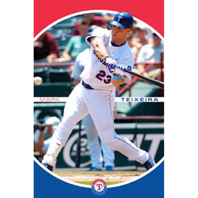 Mark Teixeira "Power" Texas Rangers MLB Action Poster - Costacos 2006