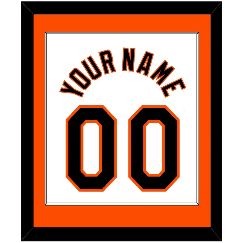 Baltimore Name & Number - Home White (1998-2003) - Single Mat 1