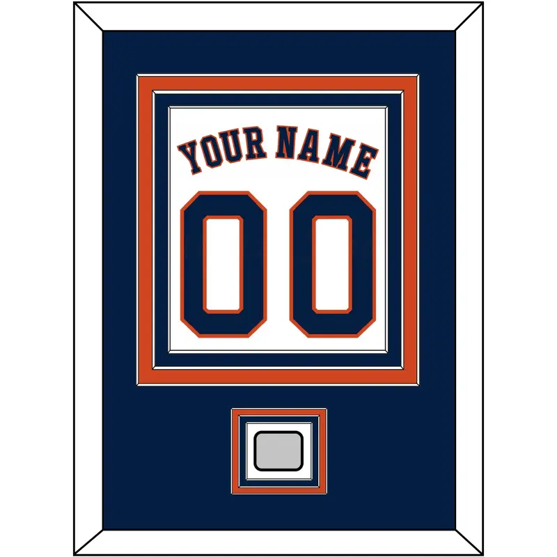 Houston Name, Number & World Series Champions Patch - Home White - Triple Mat 2