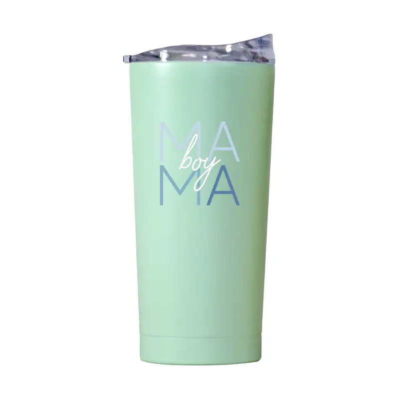Mothers Day 20oz Boy Mama Cove Powder Coat Tumbler