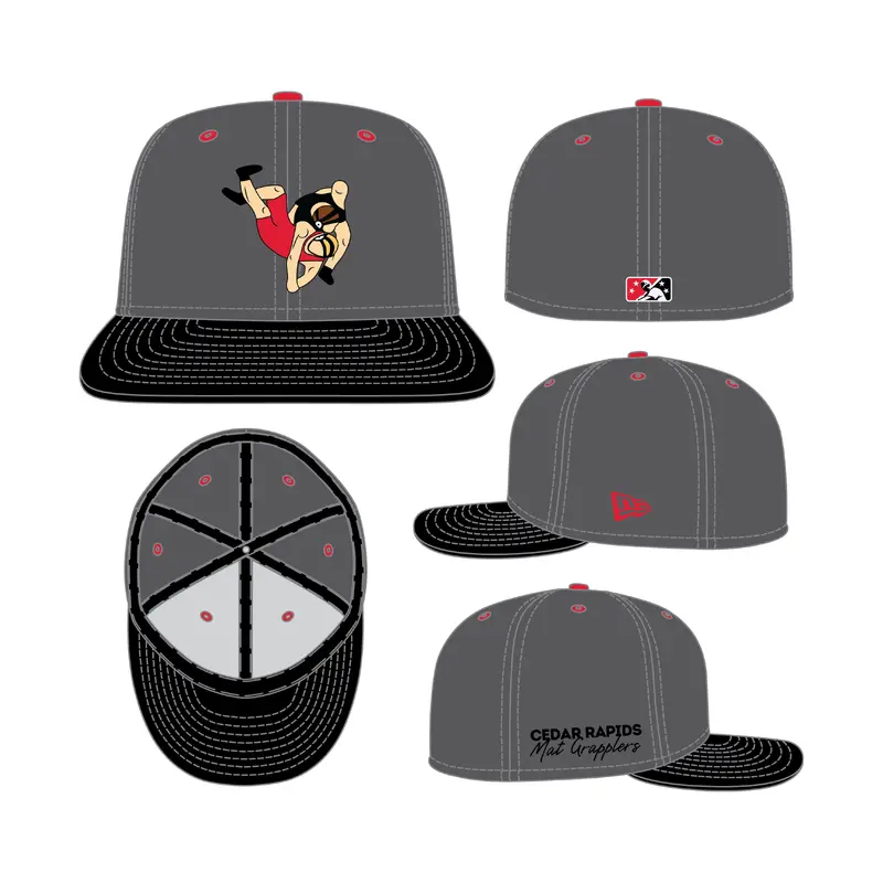 Mat Grapplers Theme Night Fitted Hat