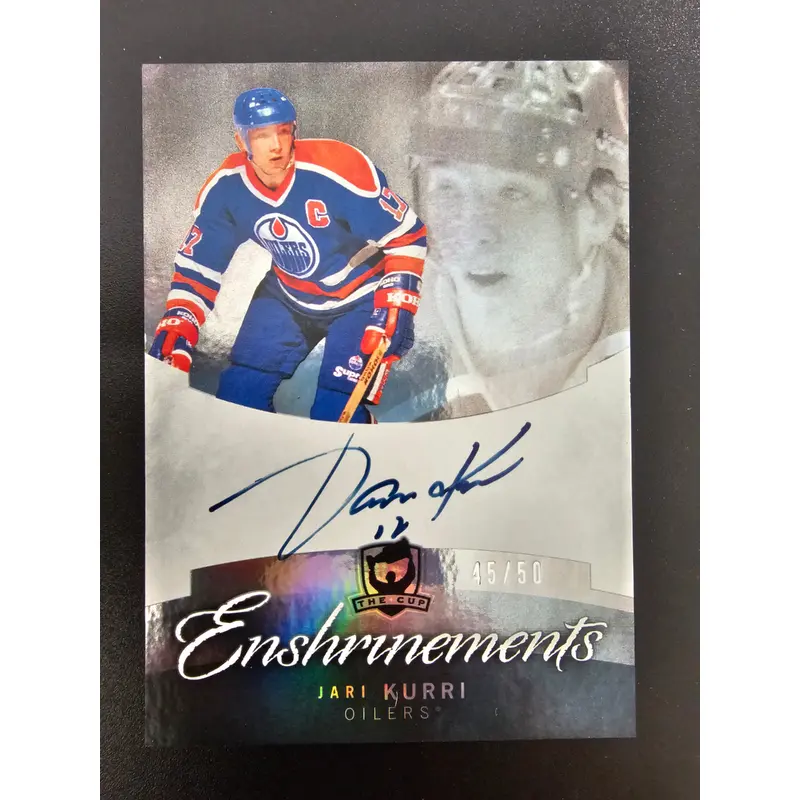 2012-13 Upper Deck The Cup - Cup Enshrinements - Jari Kurri #CE-JK /50