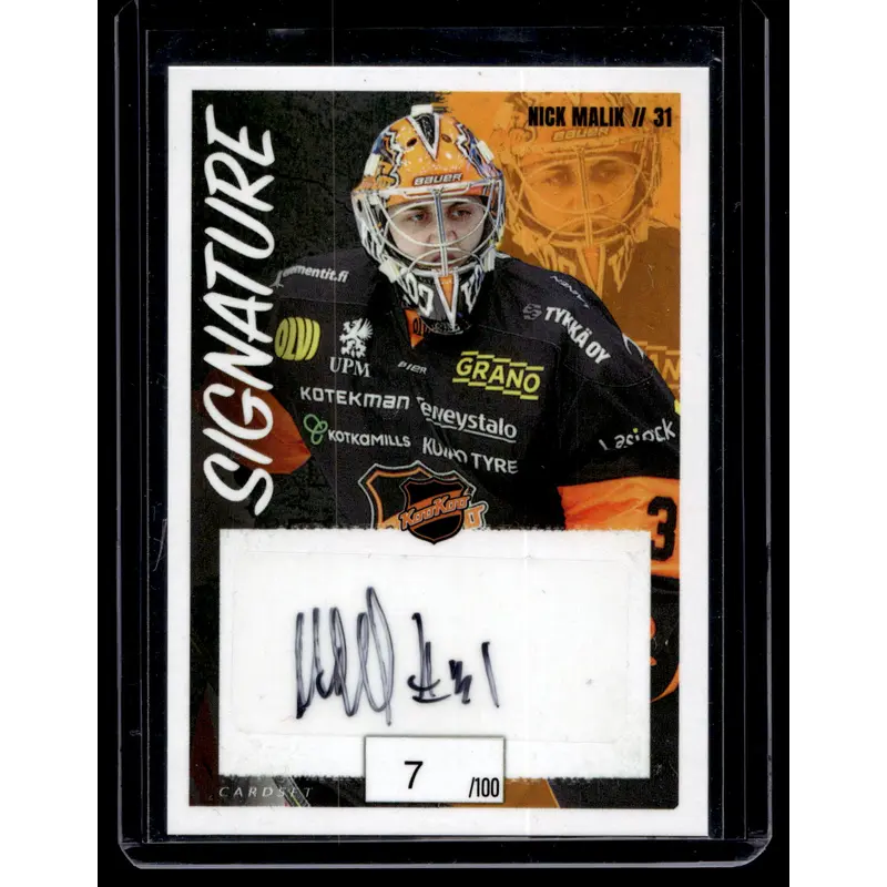 2022-23 Cardset Signature - Nick Malik /100