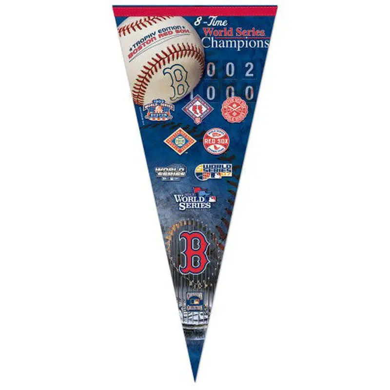 Boston Red Sox 8-Time World Champs EXTRA-LARGE Premium Pennant