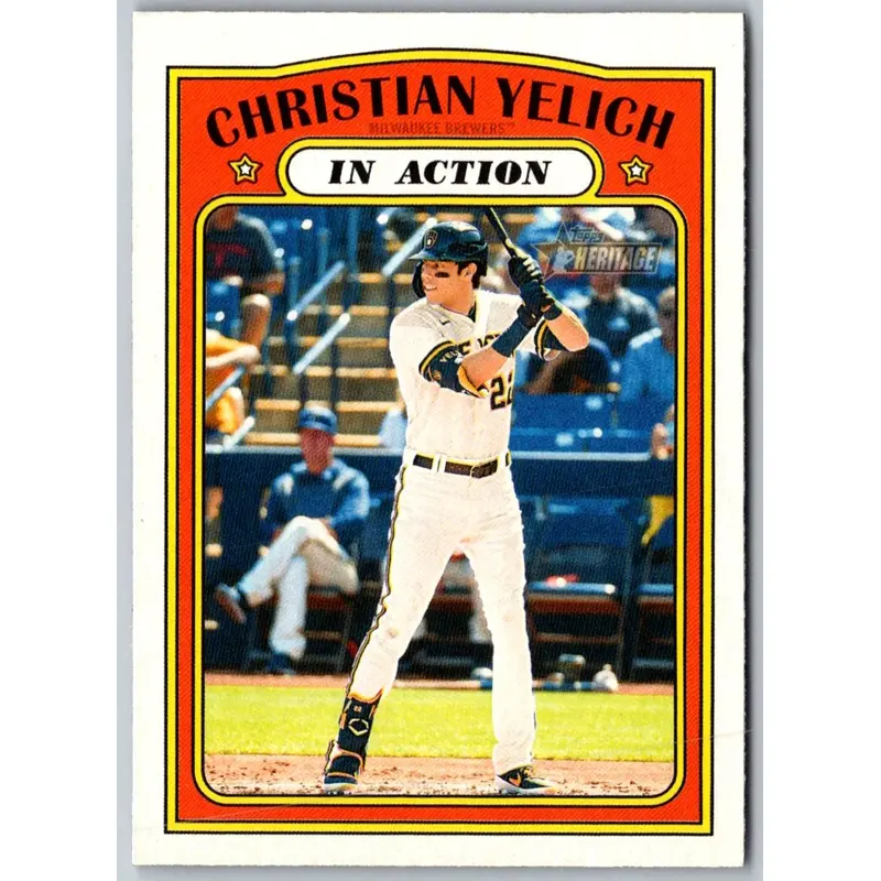 2021 Topps Heritage Christian Yelich #252