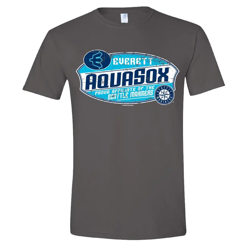 Everett AquaSox Charcoal Tee