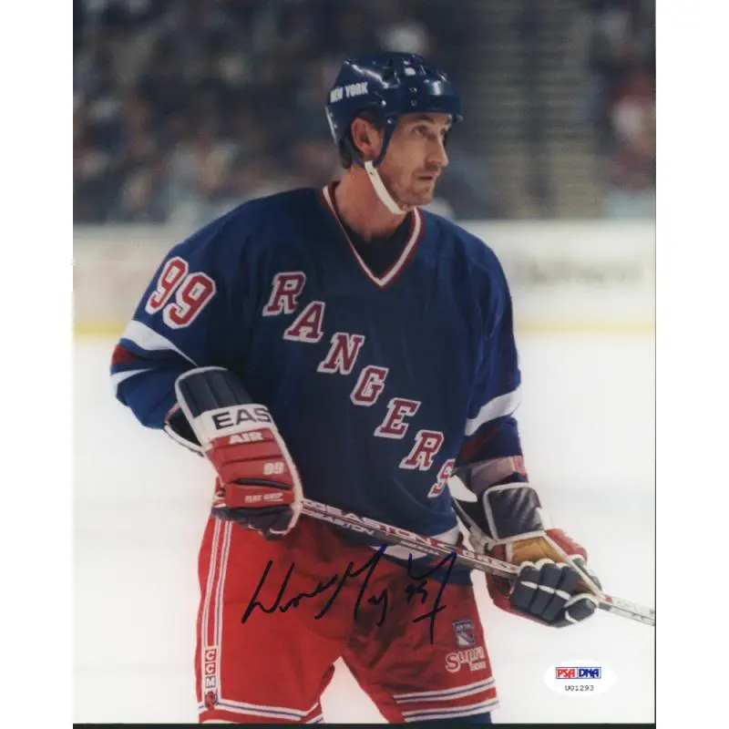 Rangers Wayne Gretzky Signed 8X10 Photo Auto Graded Perfect 10! PSA/DNA #U01293