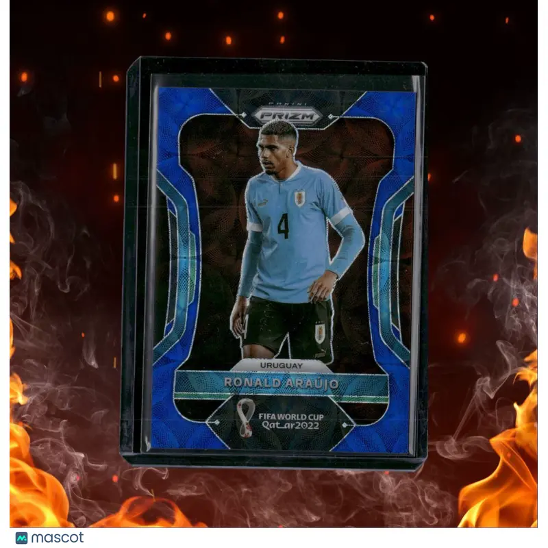 2022 Panini Prizm FIFA World Cup Qatar Ronald Araujo Blue Scope Prizm 020/135