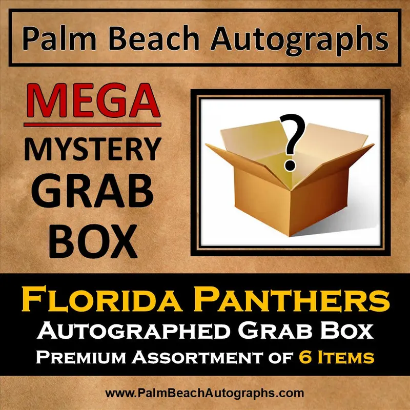 MYSTERY MEGA GRAB BOX - Autographed Florida Panthers Premium Assortment of 6 items