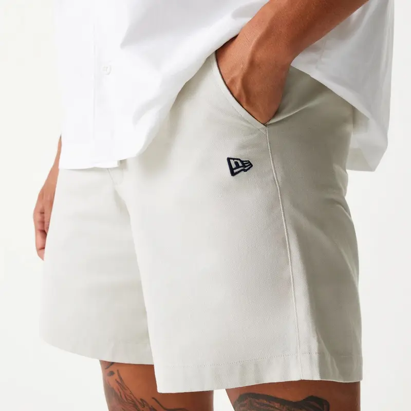 New Era Cream Chino Shorts