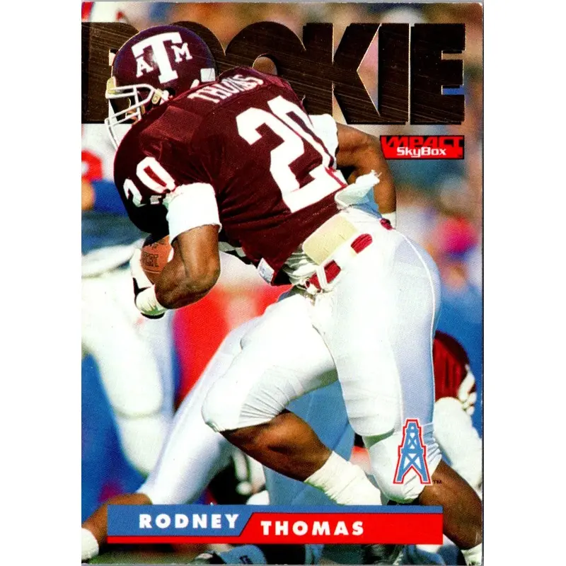 1995 SkyBox Impact Rodney Thomas #198 Rookie