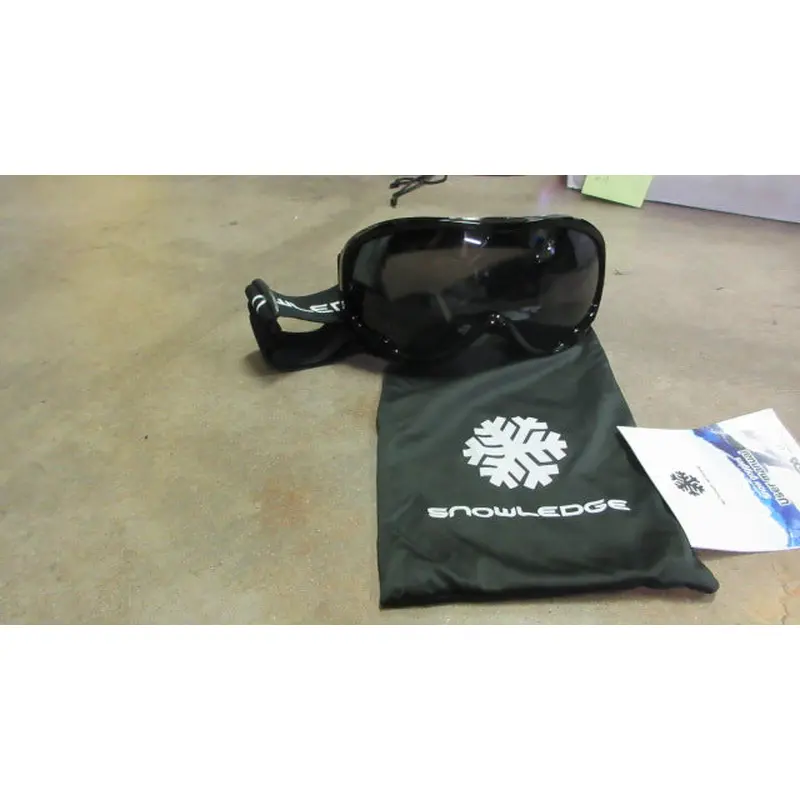 New Snowlodge Glacier Ski Goggles - Gloss Black/Grey