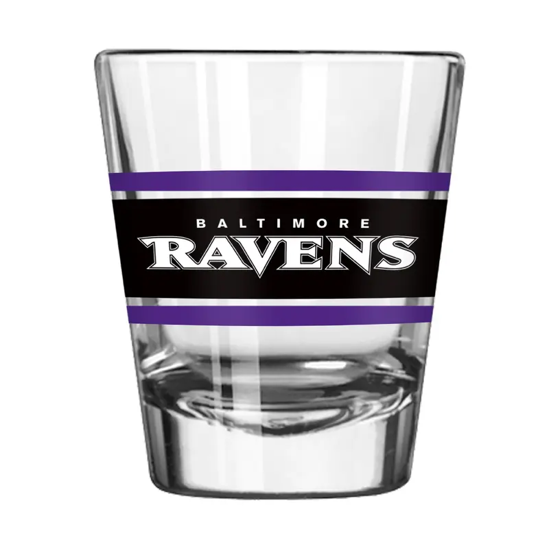 Baltimore Ravens 2oz Stripe Shot Glass
