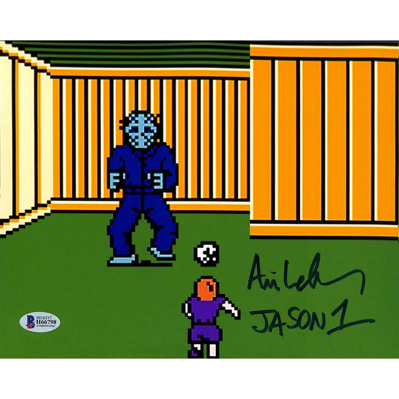 Ari Lehman Friday The 13th Video Game "Jason 1" Signed 8x10 Photo BAS 8