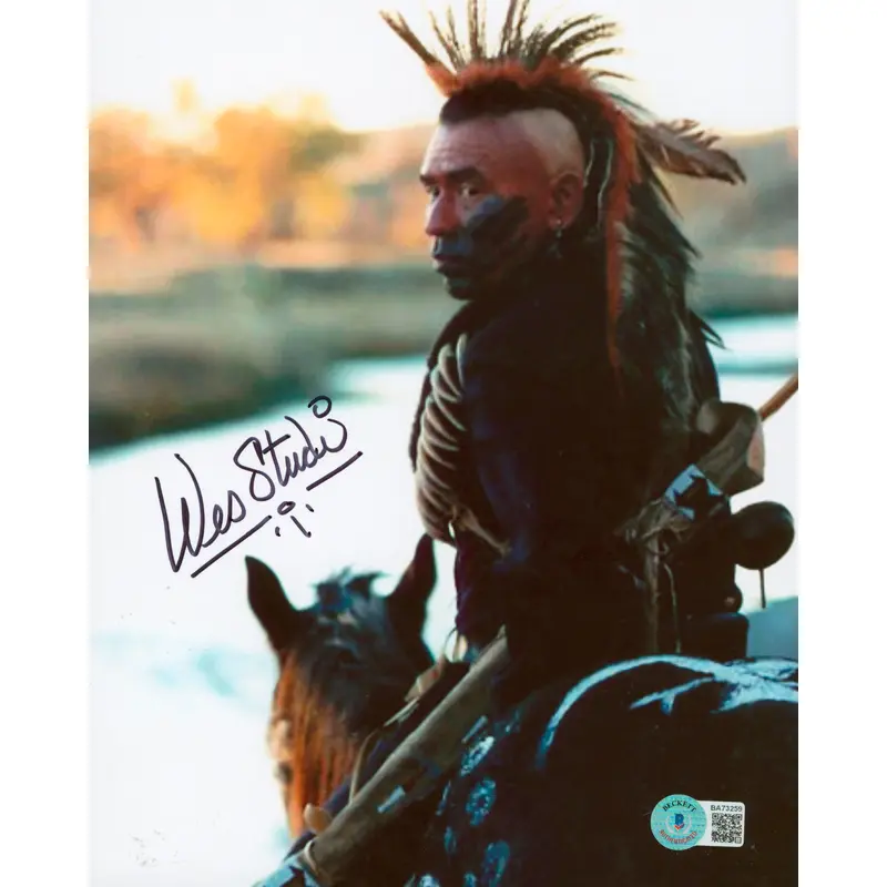 Wes Studi Dances with Wolves Authentic Signed 8x10 Photo BAS #BA73259