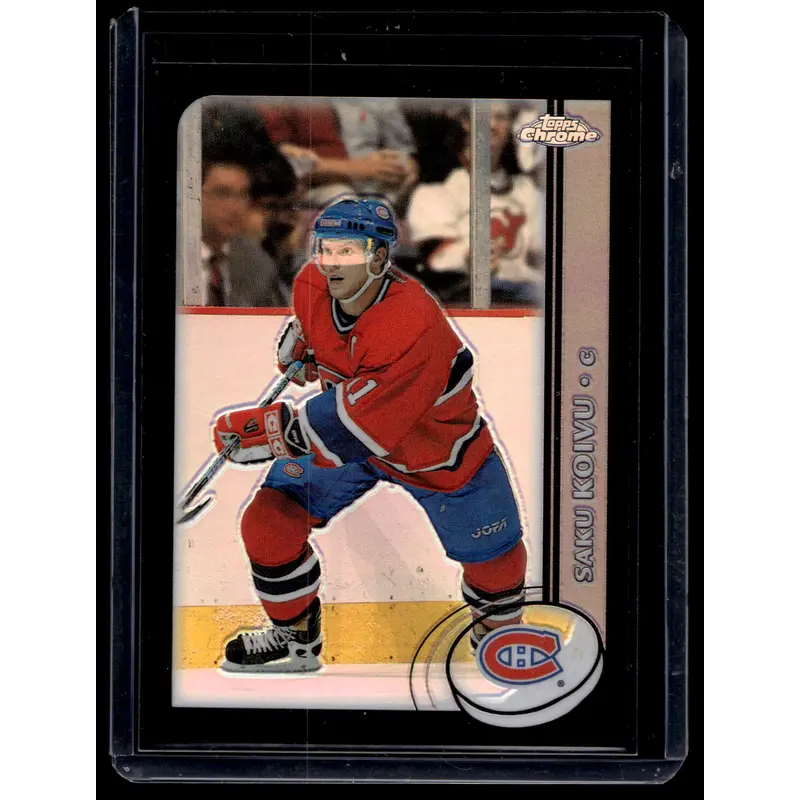 2002-03 Topps Chrome - Black Refractor - Saku Koivu #27 /100