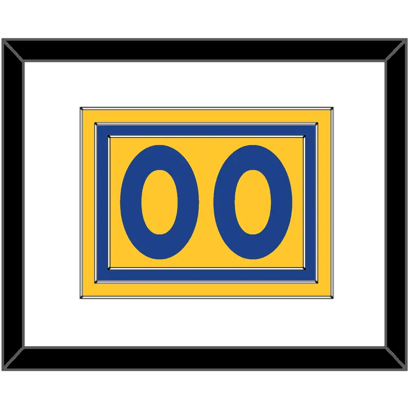 Golden State Number - Alternate Yellow (2013) - Triple Mat 1
