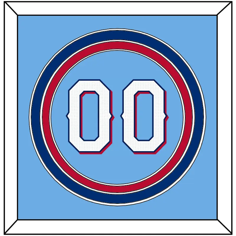 Texas Number - Alternate Powder Blue - Triple Mat 2