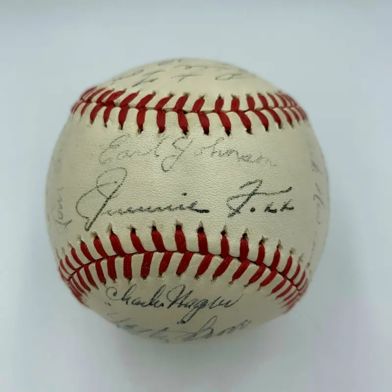 1941 Boston Red Sox Team Signed Baseball Jimmie Foxx Moe Berg Ted Williams PSA