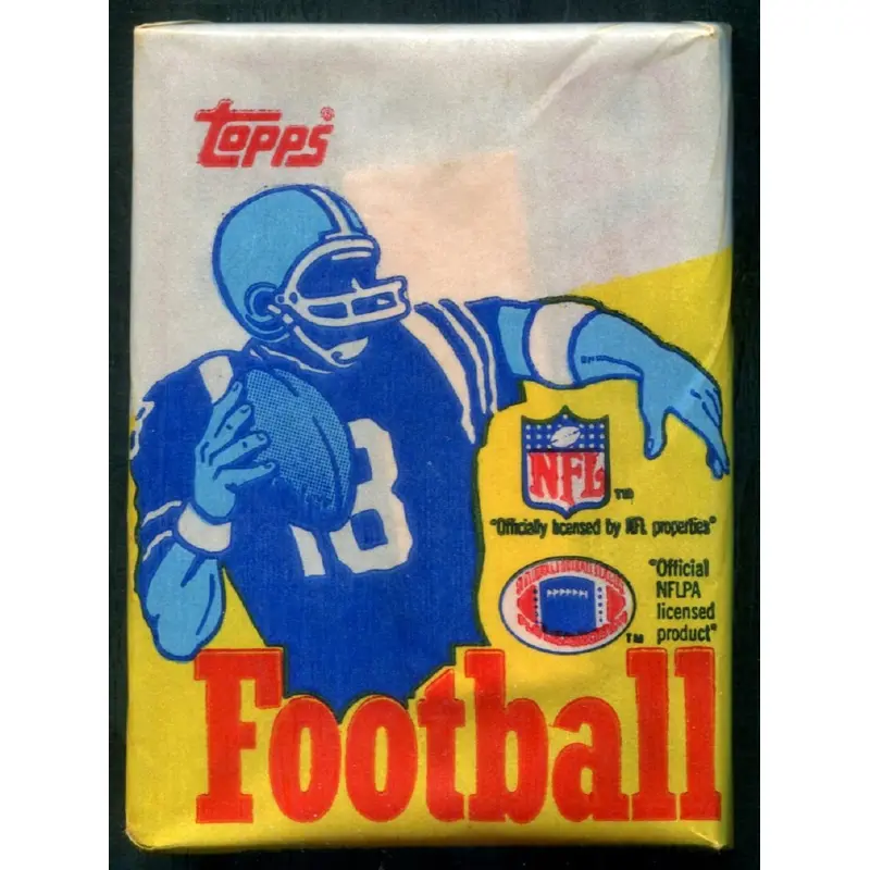 1985 Topps Football Unopened Wax Pack (White Wrapper)