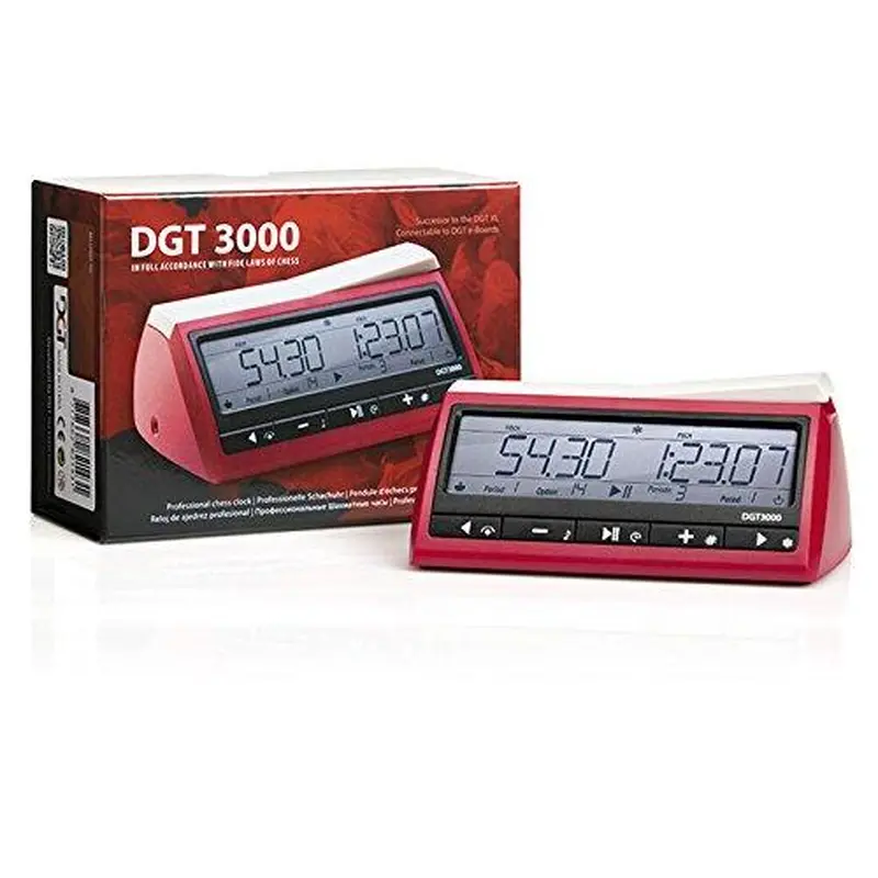 DGT 3000 Abstract Digital Chess Clock (Multicolour) | Kibi Sports