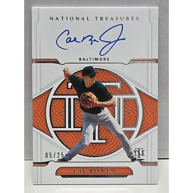 Cal Ripken Jr. 2022 Panini National Treasures Autograph #5/25