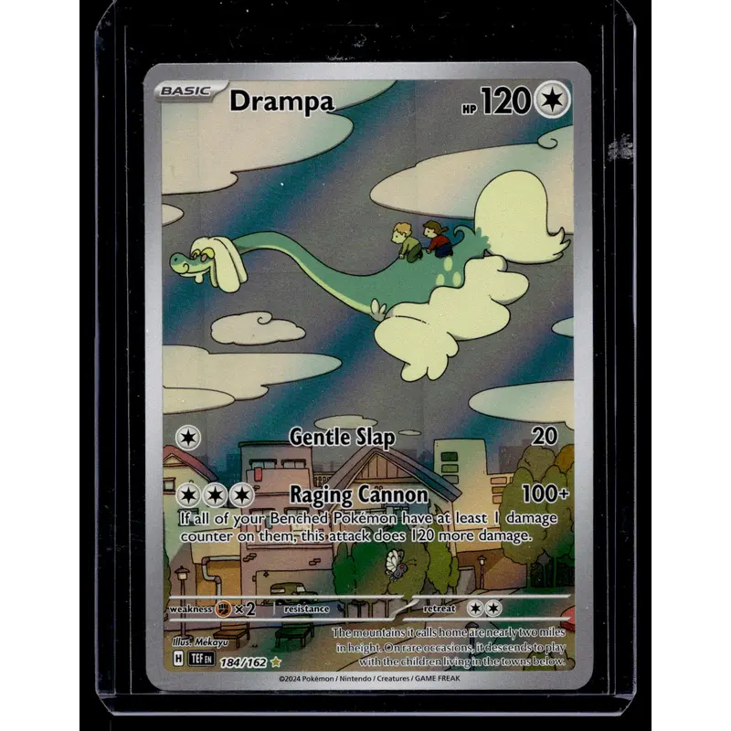 2024 Pokemon Sword & Shield - Temporal Forces - Illustration Rare - Drampa #184