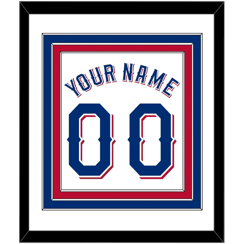 Texas Name & Number - Home White (2020-2023) - Triple Mat 1