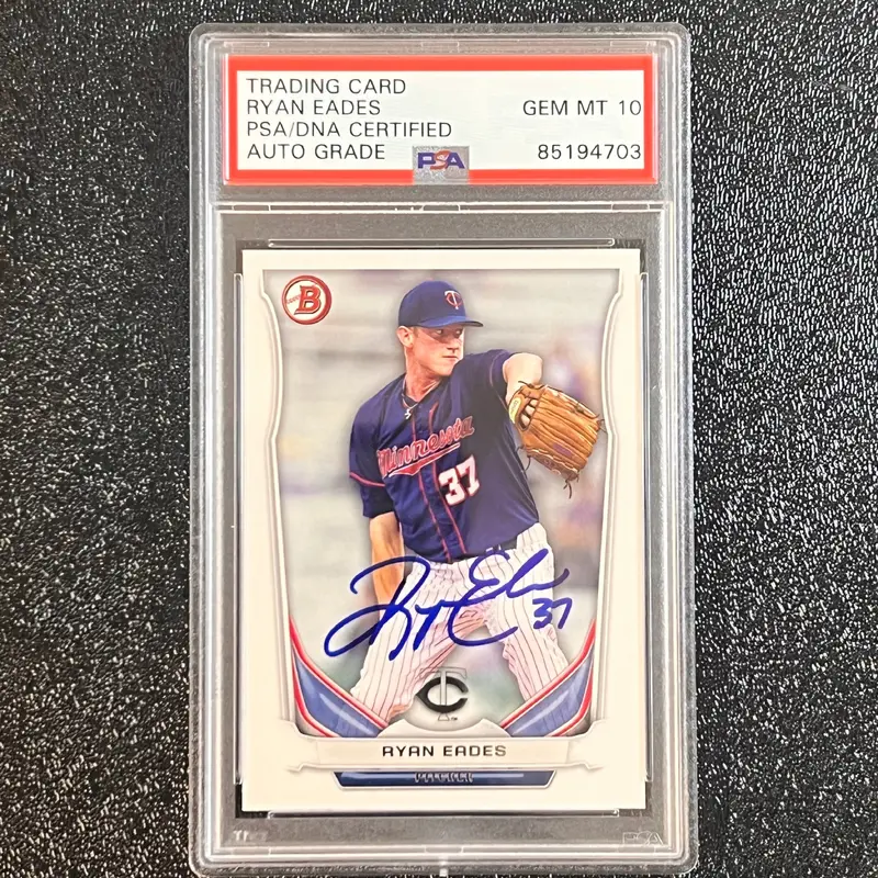2014 Topps Bowman #BP8 Ryan Eades Signed Card PSA Slabbed Auto Twins