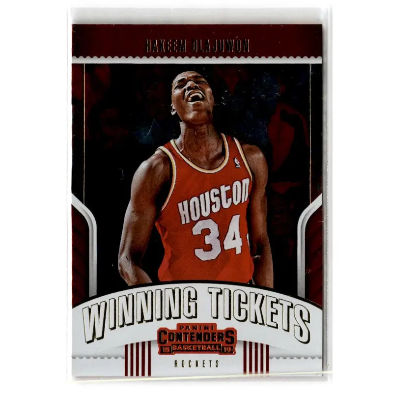 2018 Panini Contenders Winning Tickets Hakeem Olajuwon #5