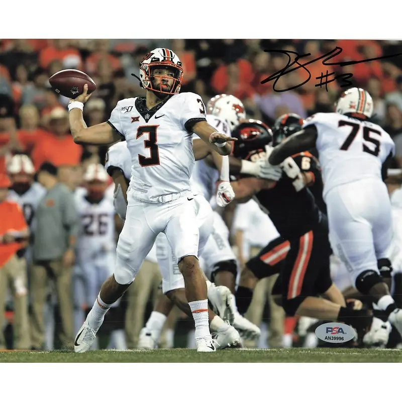 Spencer Sanders Signed 8x10 Photo PSA/DNA Oklahoma Sooners Autographed