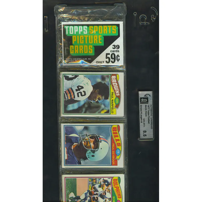 1977 Topps Football Unopened Rack Pack